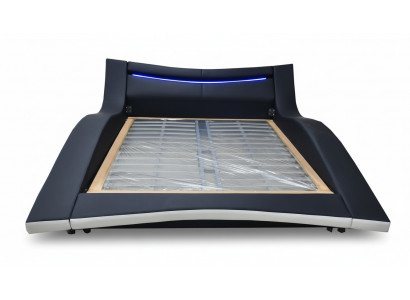 Luxus Design Lieder Duebel Hotel Bett mat USB Gepolstert Duebel Bettgestell Neit