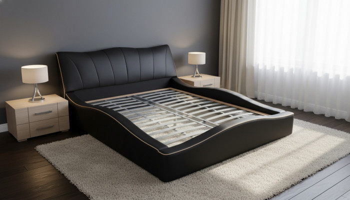 Luxus Design Lieder Polster Hotel Bett mat USB Kader Gestell Better Gepolstert