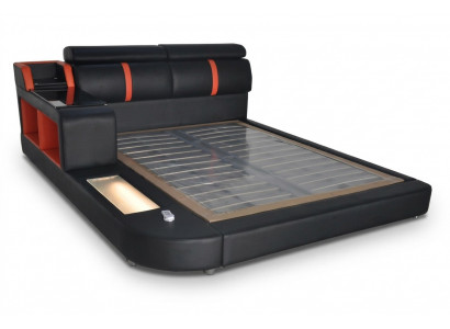 Design Luxusbett, Polster, Ehebett, Hotelbetter mat USB, Lieder 140/160/180/200