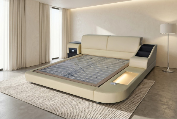 Exklusiv Multifunktional Duebel Better Hotel Ehe Polster Lieder Bett + USB Luxus Nei
