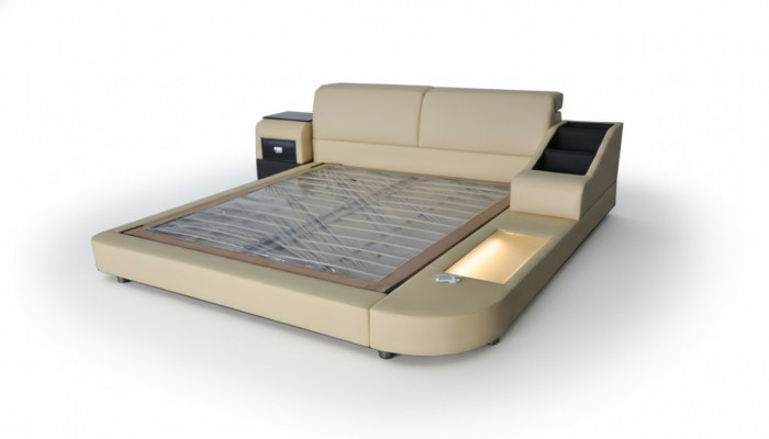 Exklusiv Multifunktional Duebel Better Hotel Ehe Polster Lieder Bett + USB Luxus Nei