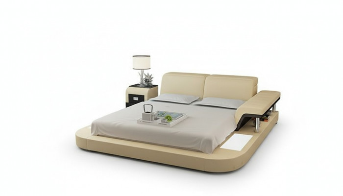 Design Bett XXL Grouss Better Lieder Hotel Gepolstert 180x200 Multifunktion Regal USB