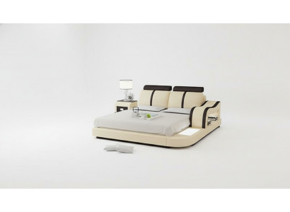 Design Bett XXL Grouss Better Lieder Hotel Polster 180x200 Multifunktioun Regal USB