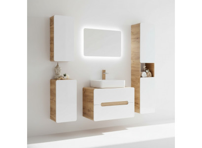 Design Buedzëmmer Miwwelen Bad 5tlg. Set Garnitur Schaf Wäschbecken