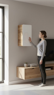 Design Schaf Apdikt Schief Hänken Design Holz Regal Mauer