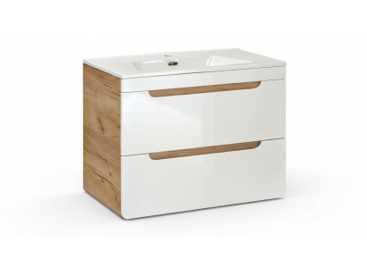 Design-Waschbecken 80cm Buedzëmmer Wäschdësch Bad Becken