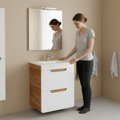 Lavabo 40cm Ënnerschaf fir Lavabo Buedzëmmer Schaf