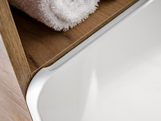 Wäschdësch Buedzëmmer Spullsteen mat Opdrëpsbecken 80cm