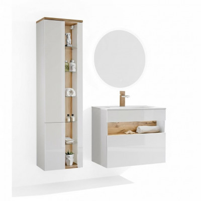 Design Buedzëmmer Miwwelen Bad 3-Stéck Set Garnitur Schaf Wäschbecken