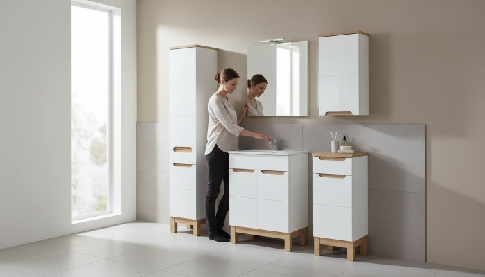 Buedzëmmer Design Buedemobiliar Sets Wäschbecken Luxus Qualitéit Miwwelen