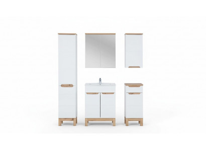 Design Miwwelen Wäschbecken Buedzëmmer Bad Set Garnitur Schaf Badmiwwelsets 5 Deeler.