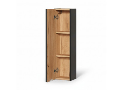 Buedzëmmer Buedzëmmermiwwelen Regal Schaf Braun Schief Apdikt Holz