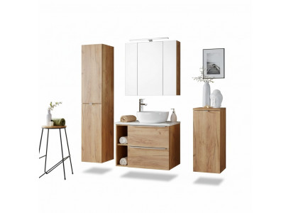 Design Buedzëmmer Miwwelen Bad 5-tlg. Set Garnitur Schaf Dekor Lavabo