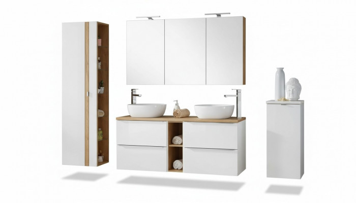 Design Buedzëmmer Miwwelen Bued 8 Stéck Set Garnitur Schaf Dekor Waasschëff