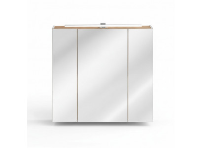 Spigelschaf Wandcloset Buedzëmmerkabinet mat Spigel 80 cm Deko LED