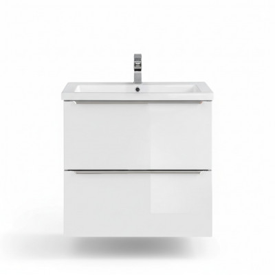Buedzëmmer Miwwel Set 60cm Wäschbecken mat Ënnerschaf Dekorativ Modern Wäschdësch