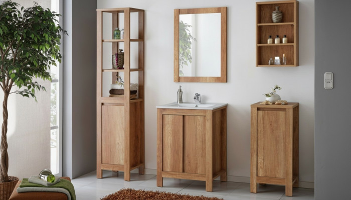 Design Buedzëmmer Miwwelen Bued Set Garnitur Becken Schaf Waschbecken