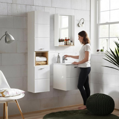 Waschplaz Buedzëmmermiwwel Buedzëmmer Set Waschdësch Lavabo