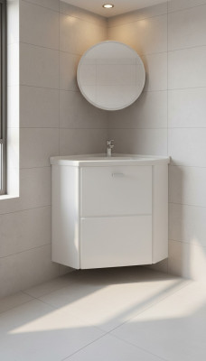 Eckbad Eckdësch Lavabo Eckschaf Lavabo Wäschstand Entren
