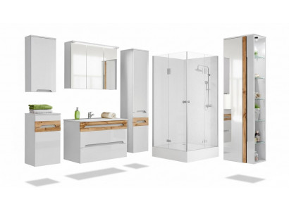 Design Buedzëmmer Miwwelen Bad 6-Stéck. Set Garnitur Deko Schaf Waschbecken