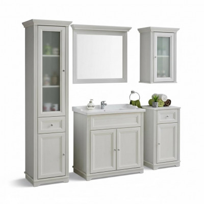 Design Buedzëmmer Miwwelen Bad 5 Deeler Deko Set Garnitur Schaf Wäschbecken