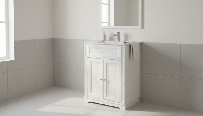 Badmoossen antik Stil Becken Ënnerschaf Landhaus Buedzëmmer 60cm