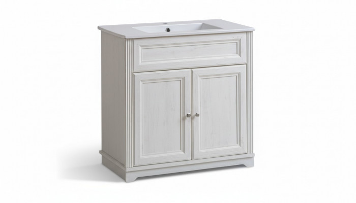Landhausstil-Waschtisch-Unterschrank Héichwäerteg Wäschbecken