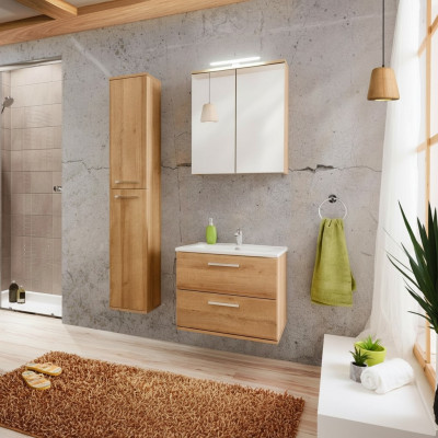 Designe Buedzëmmer Miwwelen Buedem 3-deelech Deko Set Garnitur Schaf Wäschbecken