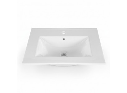 Wäschdësch Abauen Wäschdësch Wäschbecken 60 x 46 cm wäiss Buedzëmmer Wäschschossel