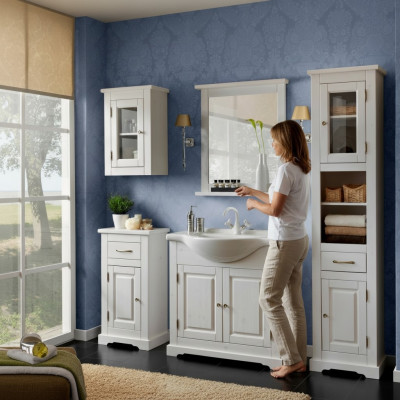 Buedzëmmer Buedmiwwel Set Buedmiwwelset Lavabo 5-tlg. Zëmmer