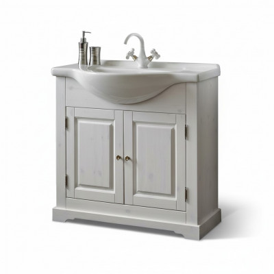 Landhaus Waschtësch Luxus Qualitéit Waschbecken Becken mat Ënnerschaf 85x35x81