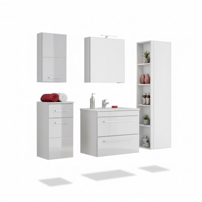 Design Buedzëmmer Miwwelen Deko Buedbidde 5 Deeler Set Garnitur Schaf Wäschbecken