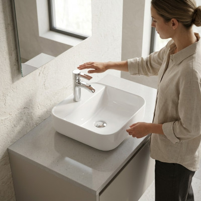 Keramik Wäschtafel Spullsteen Usetzwäschtafel Wäiss Spullsteen
