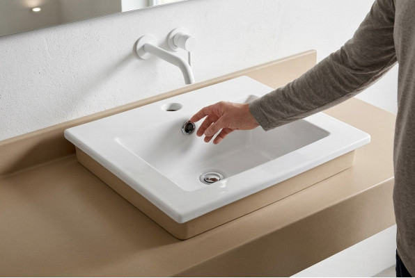 Keramik Wäschtoilette Waschbecken Dekor Opplaatzwaachbecken Wäiss Waschbecken