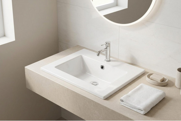 Keramik Wäschtoilette Waschbecken Dekor Opplaatzwaachbecken Wäiss Waschbecken