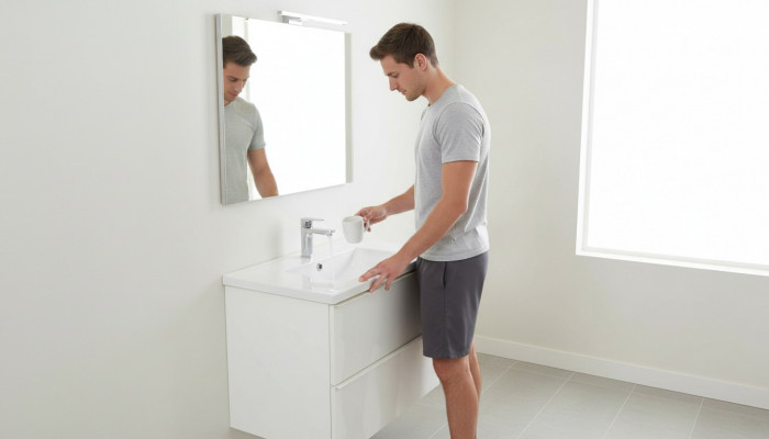 Keramik Wäschestëll Wäschbecken Asaz Becken Wäiss Wäschbecken