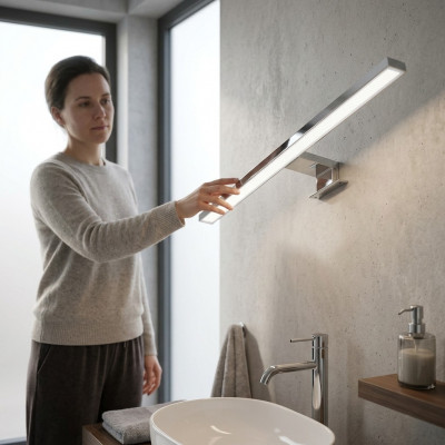 LED Badsliicht Spigellampe Spigelliicht Wandliicht Billerliicht Buedzëmmer