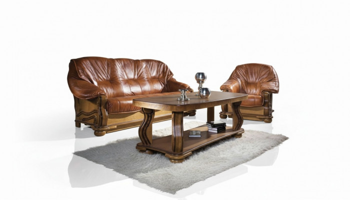 Klassesch dräisëtzer Couch Nei Polster Canapé 3 Sëtzer Couches Liederkanapé