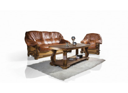 Klassesch dräisëtzer Couch Nei Polster Canapé 3 Sëtzer Couches Liederkanapé