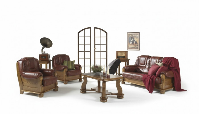 Sofagarnitur 3+1 Sëtzer Klassesch Wunnlandschaft Sofas Couchen Polster Canapé