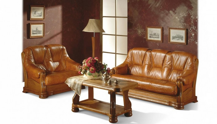 Canapé-Set 3+1+1 Sëtzer Klassesch Polstersofa Wohnlandschaft Sofas Couchen Nei