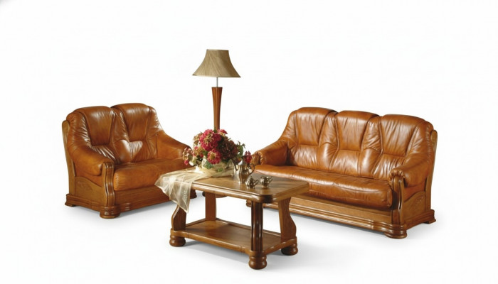 Sofagarnitur 3+2+2 Sëtzer Klassesch Couchen Sofasen Wunnlandschaft Polster Nei