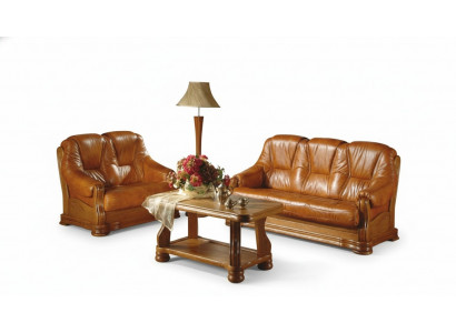 Sofagarnitur 3+2+2 Sëtzer Klassesch Couchen Sofasen Wunnlandschaft Polster Nei