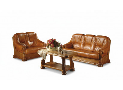 Klassesch Dräisëtzer Couch Couchen Polster Sofa 3-Sëtzer Lieder Couchen