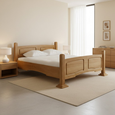 Antik Stil Klassesch Bett Duebelbett Better Schlofzëmmer Holz 60/180cm