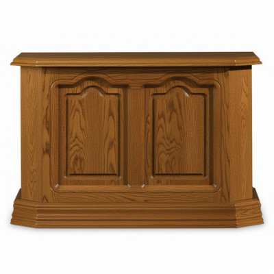 Konsooldësch Braun Holz Schuffocht an Regal Niewendësch Anrichte
