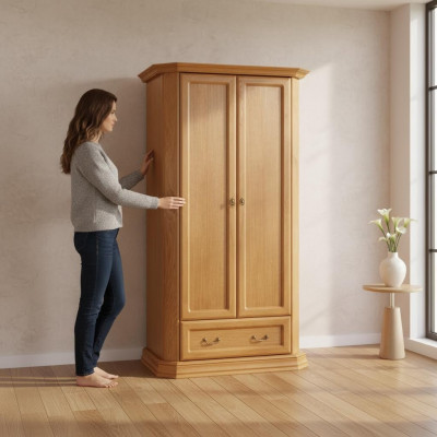 Holz Klassesch Schiefschränker Schrack Schrackwand Kleederschaf Holzschrack Landhaus