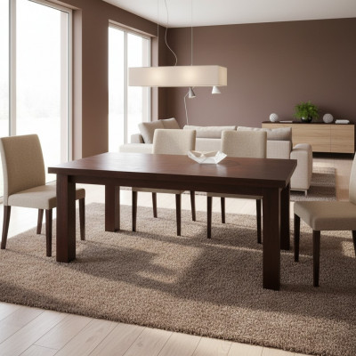 Auszéibarer Iessdësch Konferenz XXL Dëscher Design Holz Dësch Versammlung
