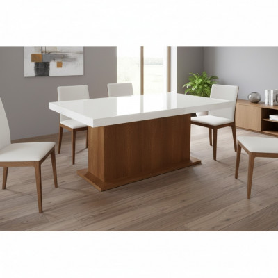 Sailendëscht Dësch Iessdësch Iessdëscher Dëscher 160/240cm Büro Design Holz Konferenzdësch