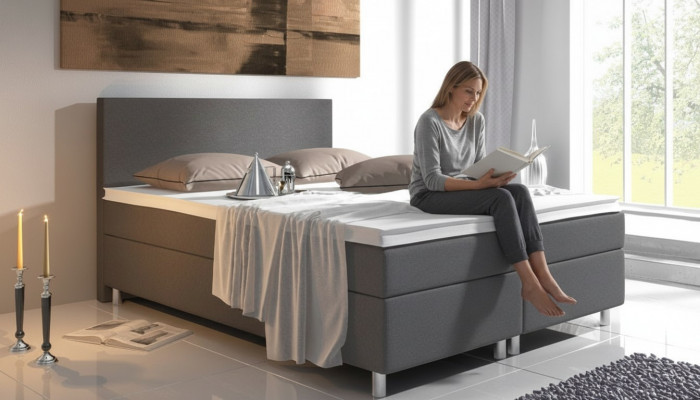 Boxspringbett duebel Hotel Luxus Schlofzëmmer Better komplett Sets Matratz nei